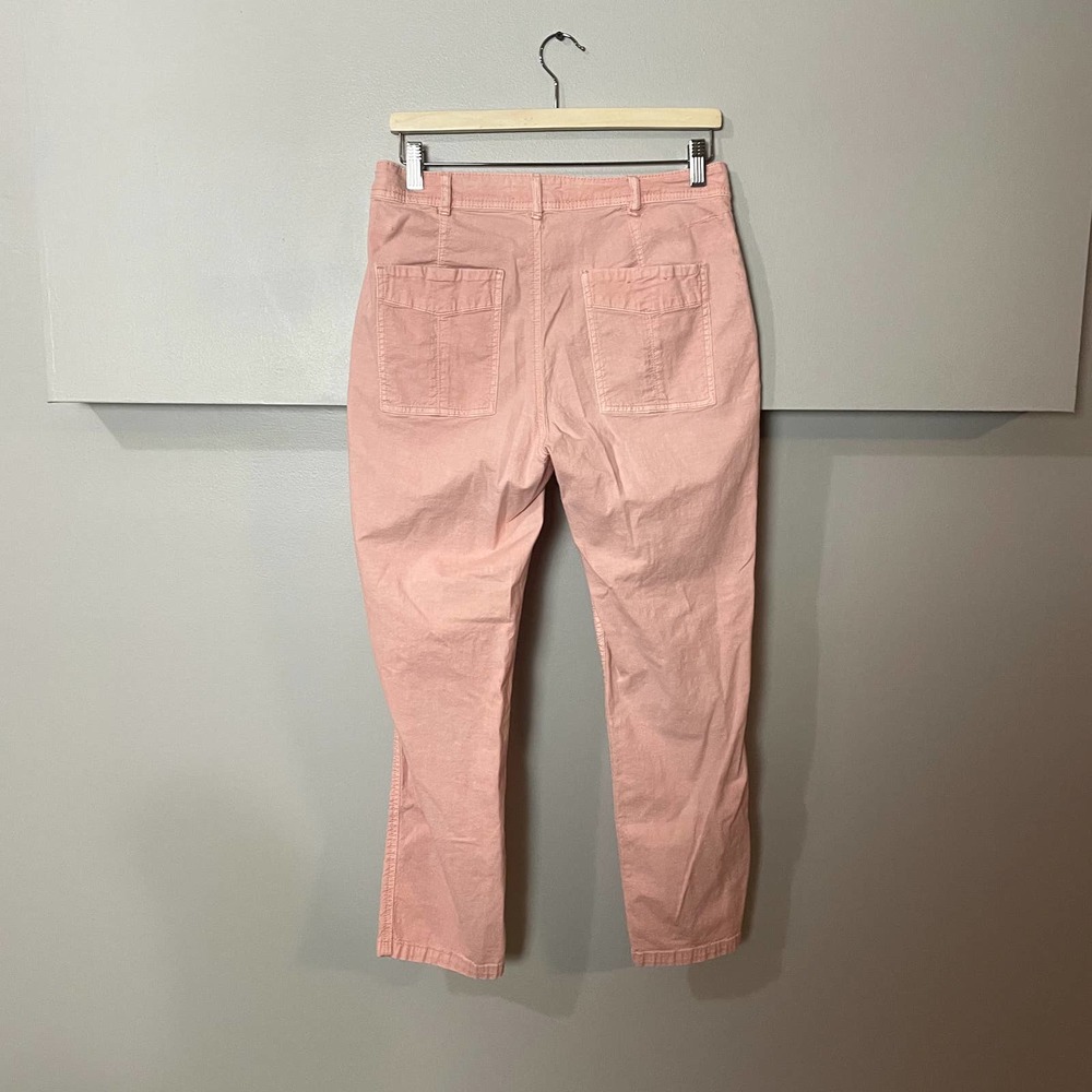Anthropologie The Wanderer Dusty Pink Cargo Straight Leg Pants Size 30 - Picture 12 of 16